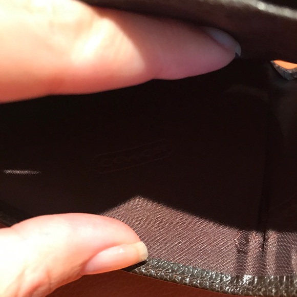 New never used genuine Coach black leather wallet - Picture 6 of 7